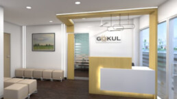 Gokul Scan Centre, Mulund, Mumbai - Reception - Dermatology and Cosmetology Clinic Design