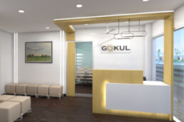 Gokul Scan Centre, Mulund, Mumbai - Reception - Dermatology and Cosmetology Clinic Design